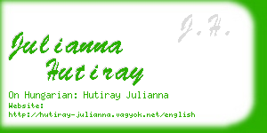 julianna hutiray business card
